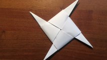 Two Types Origami Shuriken Ninja Stars Video Dailymotion