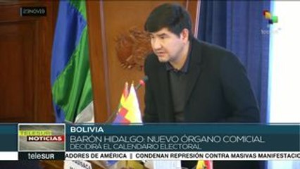 Bolivia: Miltón Barón: órgano electoral decidirá fechas de comicios