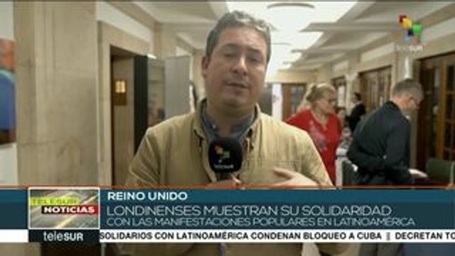 Reino Unido: activistas expresan su apoyo a Cuba por bloqueo de EE.UU.
