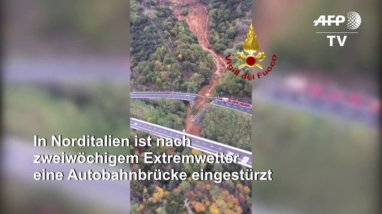 Autobahnbrücke in Norditalien eingestürzt