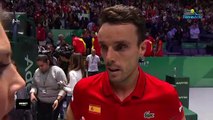 Coupe Davis 2019 - Roberto Bautista Agut gave the first point to Spain in this final against Canada: 