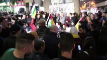 Batı Şeria'da Filistinliler ABD ve İsrail bayrakları yaktı - NABLUS