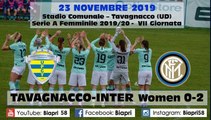 23/11/2019 TAVAGNACCO-INTER WOMEN 0-2    (Video Biapri)