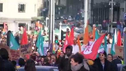 En Belgique, 10 000 personnes marchent contre les violences faites aux femmes