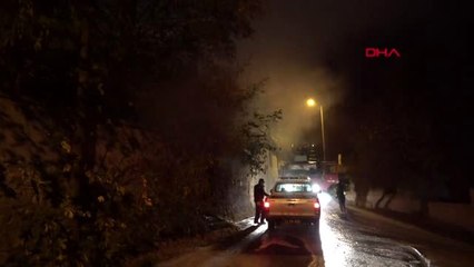 Edirne metruk evlerde çıkan yangın korkuttu