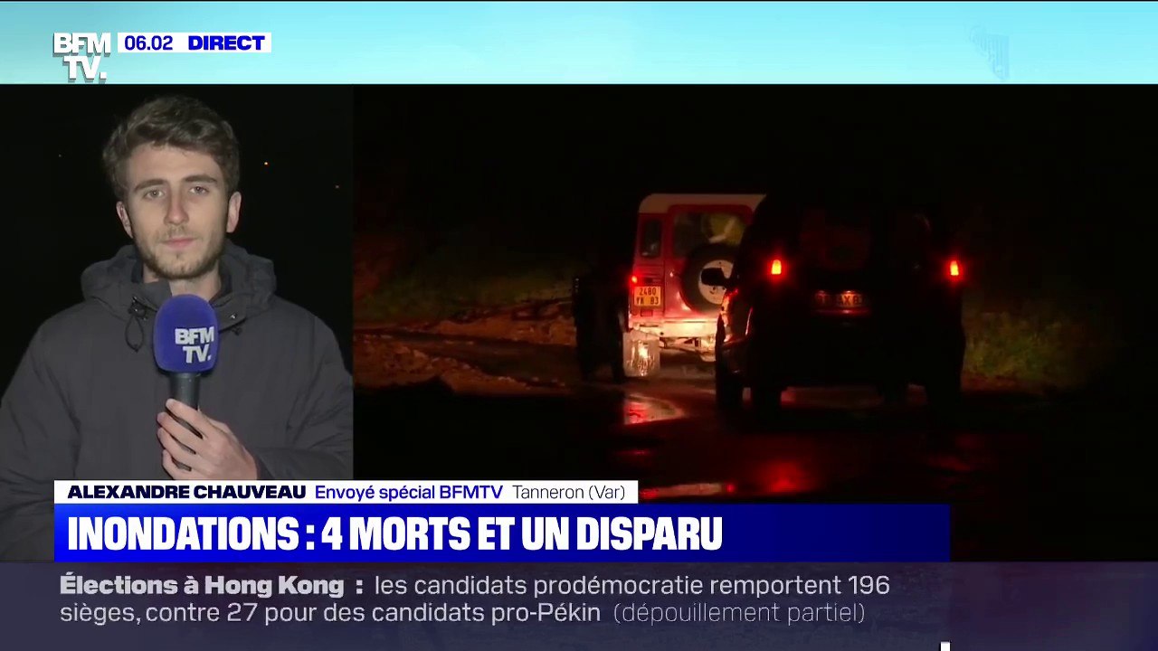 Inondations: le bilan s'alourdit à quatre morts et un disparu