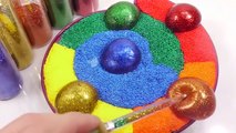 Water Balloons Foam Clay Cake Mixing Slime Learn Colors Surprise Eggs Toys Toys For Kids
