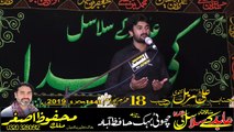 Zakir Syed Ali Muzamil Mandi Bhawaldeen 18th Muharam 1441 2019 Choti Behak Hafizabad