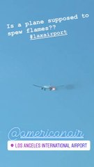 గాల్లోకి ఎగిరిన కొద్దిసేపటికే బోయింగ్ విమానంలో మంటలు : వీడియో వైరల్