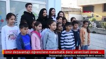 İzmir dezavantajlı öğrencilere matematik dersi veren liseli örnek oldu