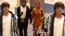 Spotted Shahrukh Khan, Shilpa Shetty and Raj Kundra at the Airport