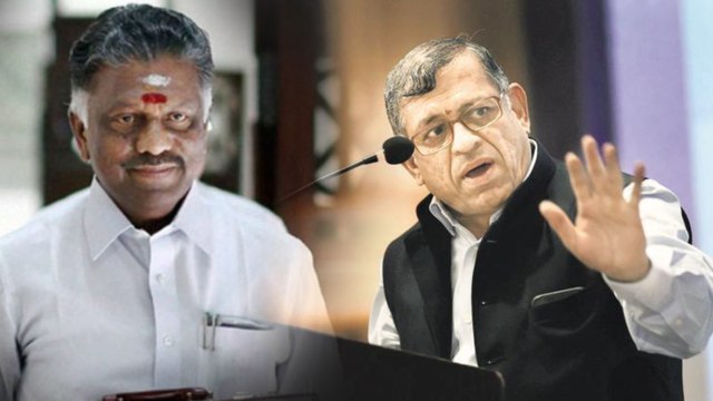 ஓ.பி.எஸ். பற்றிய கருத்து... குருமூர்த்தி விளக்கம் | Gurumurthy clarifies what he says about OPS
