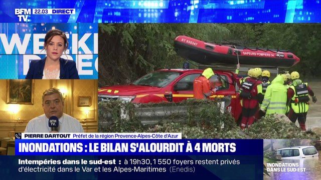 Inondations: le bilan s'alourdit à 4 morts - 24/11