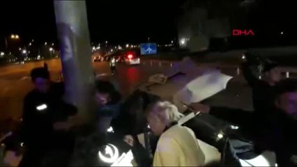 Karaman direğe çarpan otomobilin sürücüsü öldü