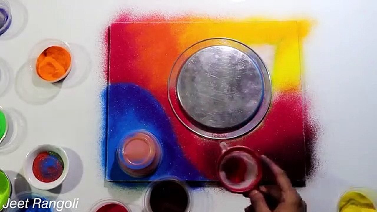 Akshay tritiya special rangoli design. Easy and creative rangoli जो आप भी बना लेंगे।