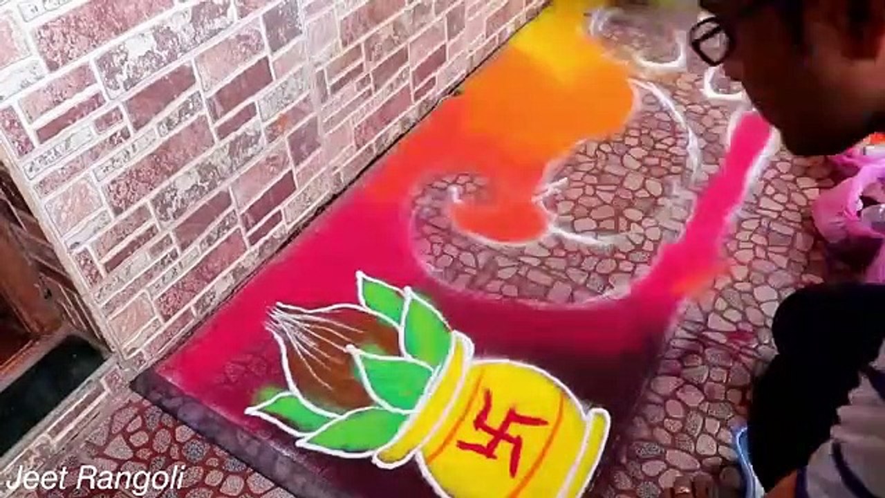 Akshay tritiya special rangoli. आप सभी लोगो को अक्षय तृतीया कि हार्दिक शुभकामनाये।☘️