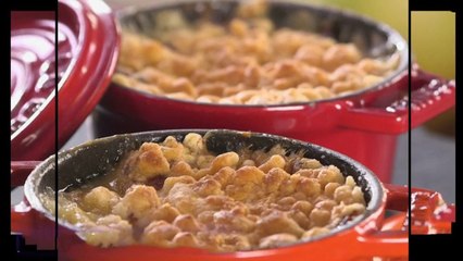 Gourmand - Crumble demi-sel aux poires et comté