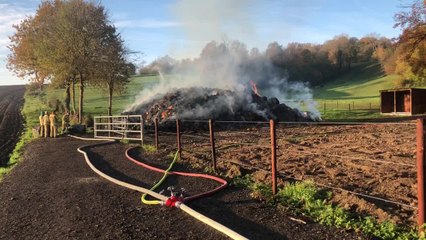 Incendie à Mons : 400 ballots ont pris feu