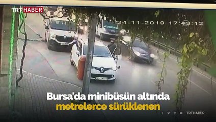 Yayaya çarptığını fark etmedi, metrelerce sürükledi