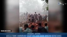 Aula SMKN 1 Miri Sragen Ambruk, 22 Siswa Terluka