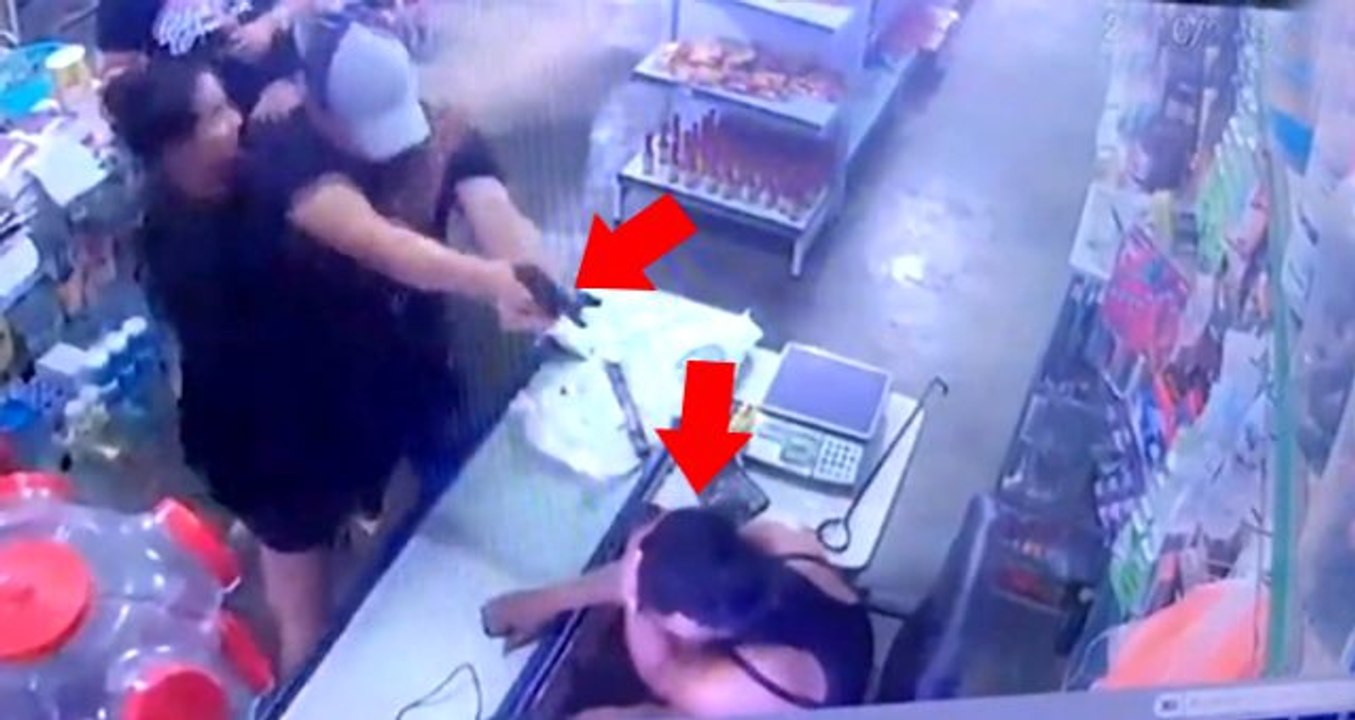 Silah tutukluk yapınca, çaresiz kadın hayatta kaldı