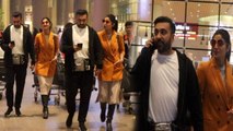 Shilpa shetty & Raj Kundra Snapped HOLDING HANDS at airport
