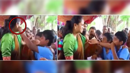 YSRCP MLA Vidadala Rajini Surprised By A School Boy || Oneindia Telugu