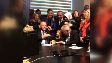 İzmir minik belinay, cumhurbaşkanı eroğan'ı gülümsetti