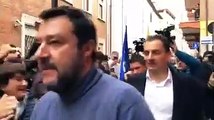 Rimini - Salvini arriva in Via Bonsi per inaugurare sede Lega (24.11.19)