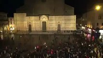 Perugia - Le sardine in piazza contro Salvini - time-lapse (24.11.19)