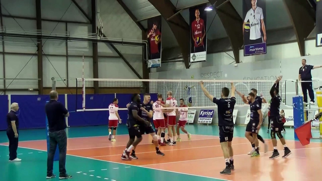 retour en images sur Martigues Volley - Nancy : quelques points du 2e set très disputé