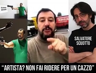 Scultura Salvini che spara a immigrati. Lui- Istiga all-odio, altro che arte (23)