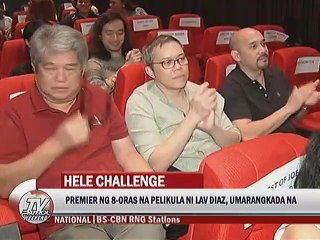 Premiere ng 8-oras na pelikula ni Lav Diaz, umarangkada na