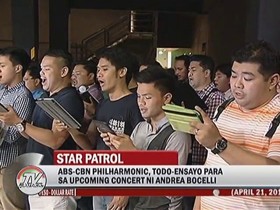 ABS-CBN Philharmonic, todo-ensayo para sa upcoming concert ni Andrea Bocelli