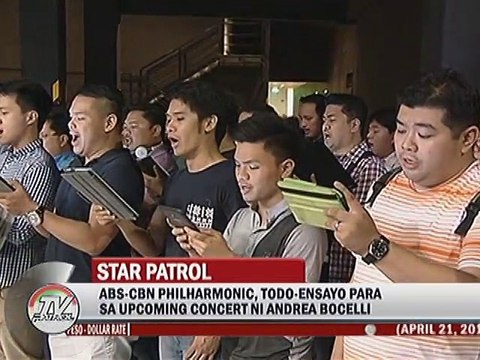 ABS-CBN Philharmonic, todo-ensayo para sa upcoming concert ni Andrea Bocelli