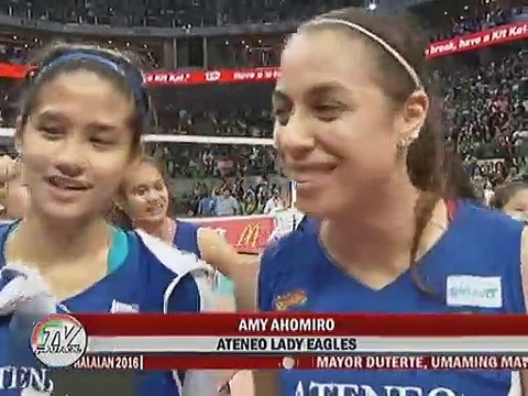 Angelica Panganiban at Karylle, todo suporta sa Ateneo Lady Eagles
