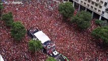 Confrontos nas celebrações da consagração do Flamengo