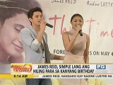 James Reid, simple lang ang hiling para sa kanyang birthday