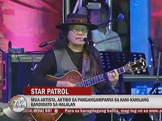 Mga artista, aktibo sa pangangampanya sa kani-kanilang kandidato sa halalan