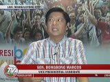 Sen. Marcos: Hindi ko sinasabing may dayaan, hindi ko lang naiintindihan ang nangyayari