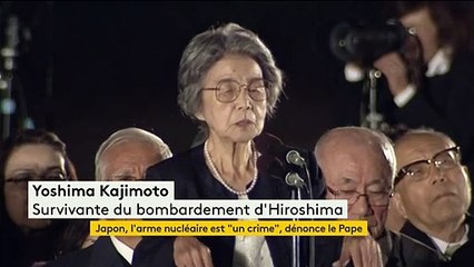 De passage au Japon, le pape François dénonce l'utilisation de l'arme nucléaire