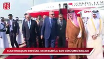 Cumhurbaşkanı Erdoğan, Katar Emiri Al Sani görüşmesi başladı