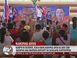 Kampo ni Duterte, kusa nang nakipag-ayos sa ABS-CBN matapos ang bantang boycott ng kanilang supporters