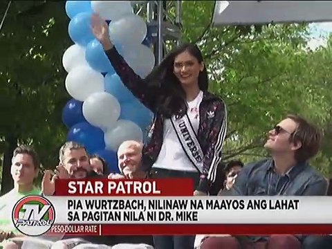 Pia Wurtzbach, nilinaw na maayos ang lahat sa pagitan nila ni Dr. Mike