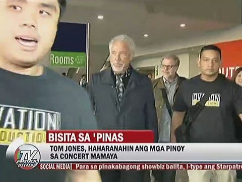Tom Jones, haharanahin ang mga pinoy sa concert mamaya