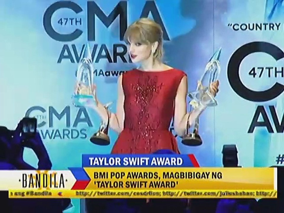 BMI POP Awards, Magbibigay ng ""Taylor Swift Award""