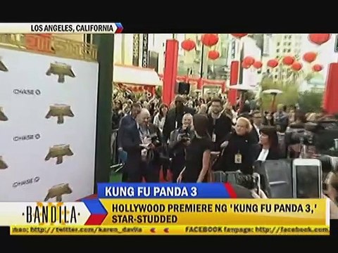 Hollywood premiere ng 'Kung Fu Panda 3,' star-studded