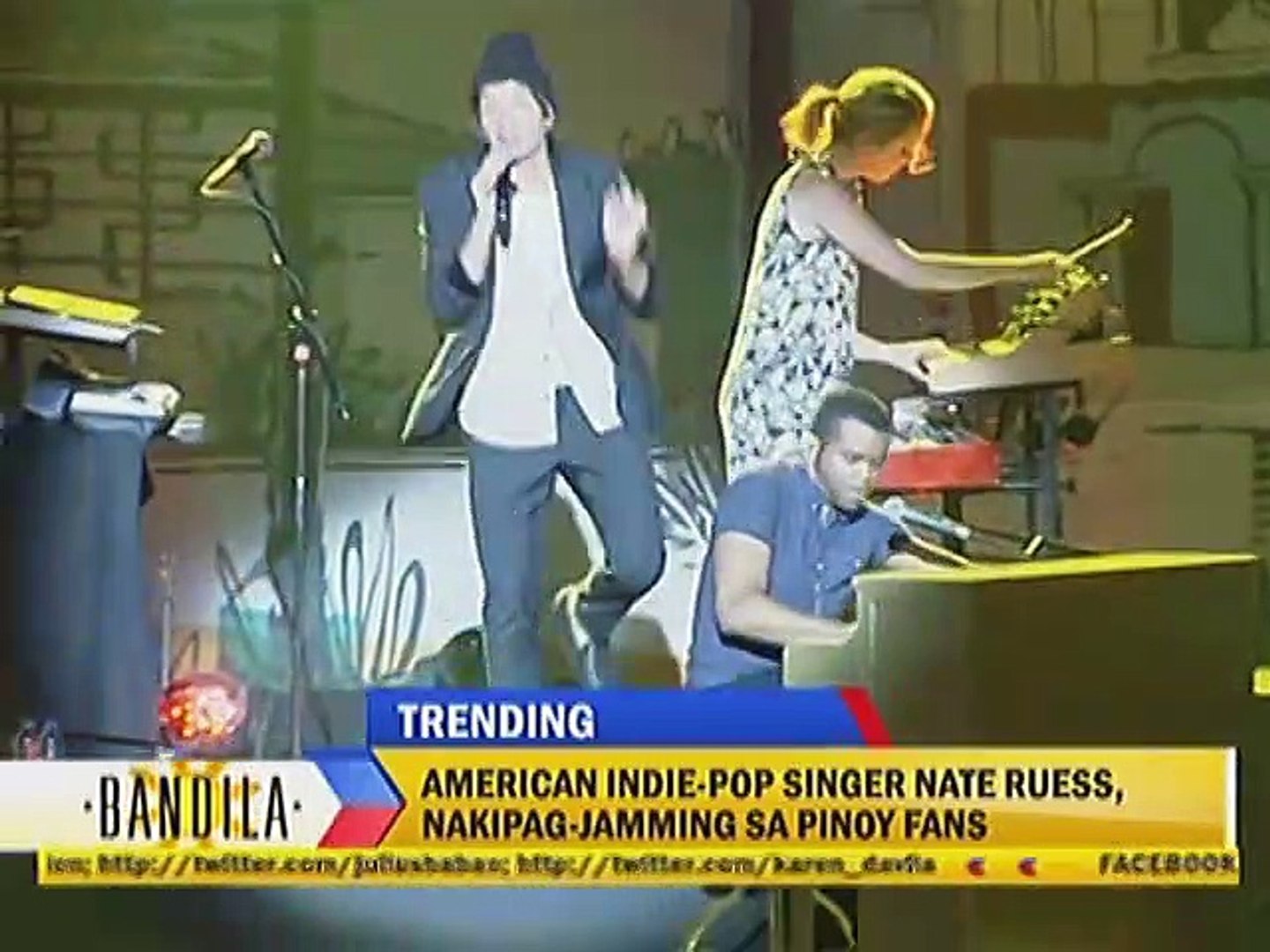 ⁣American Indie-Pop singer Nate Ruess, nakipag-jamming sa Pinoy fans