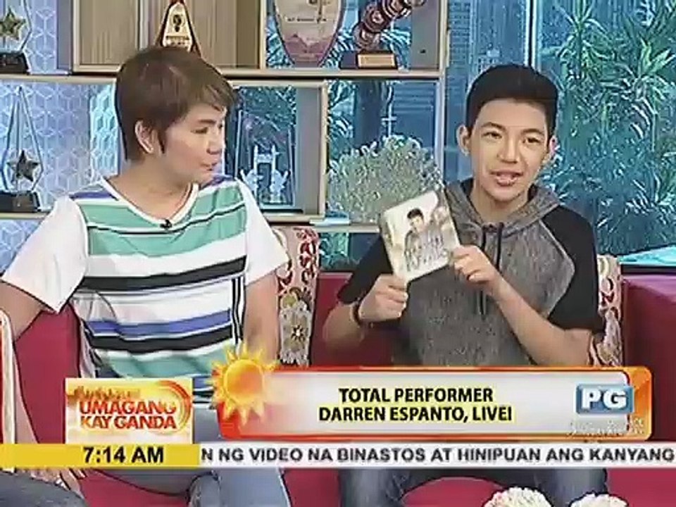 Total performer Darren Espanto, live!