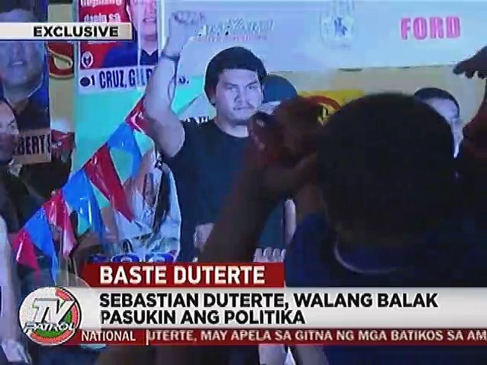 Sebastian Duterte, walang balak pasukin ang politika